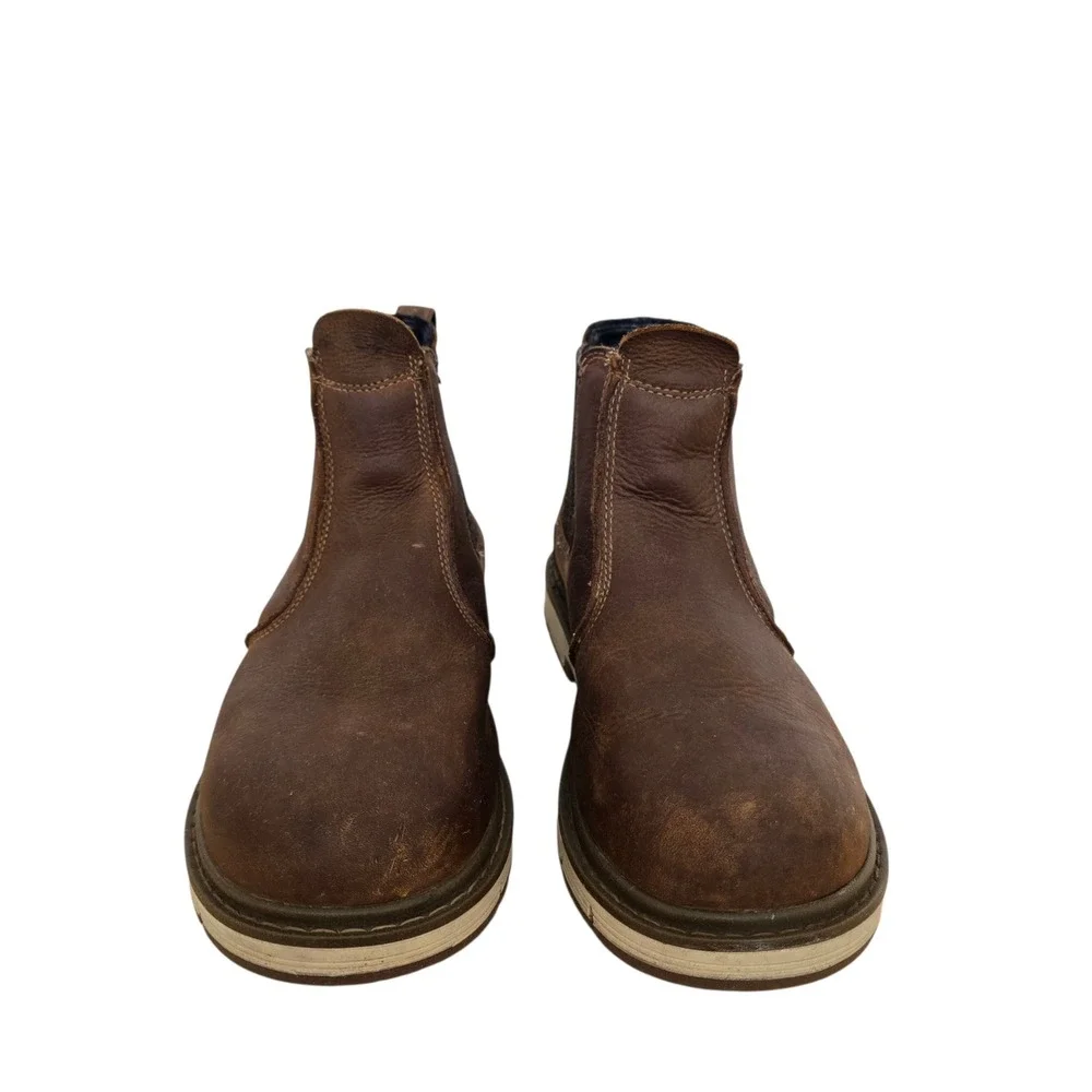 Keen Utility Seattle Romeo Mens 7.5 Brown Leather Aluminum Toe Work Boots EH